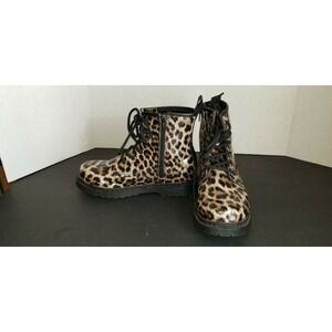 Steve Madden Leopard Jsashaa Girls Boots Sz.5 Sparkle Rain Boots